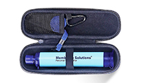 Сламка филтър с калъф за пречистване на вода Membrane Solutions Water Filter Straw Blue with Case by Unknown